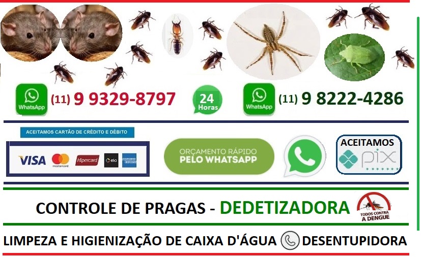 Dedetizadora Tiquatira,11 9 9329-8797, Desentupidora Cangaiba